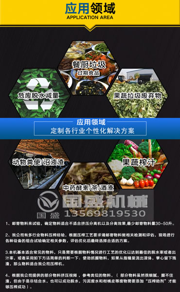 壓榨機(jī)應(yīng)用范圍